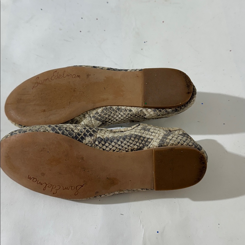 Sam Edelman Elegant Snakeskin Patterned Ballet Fl… - image 3